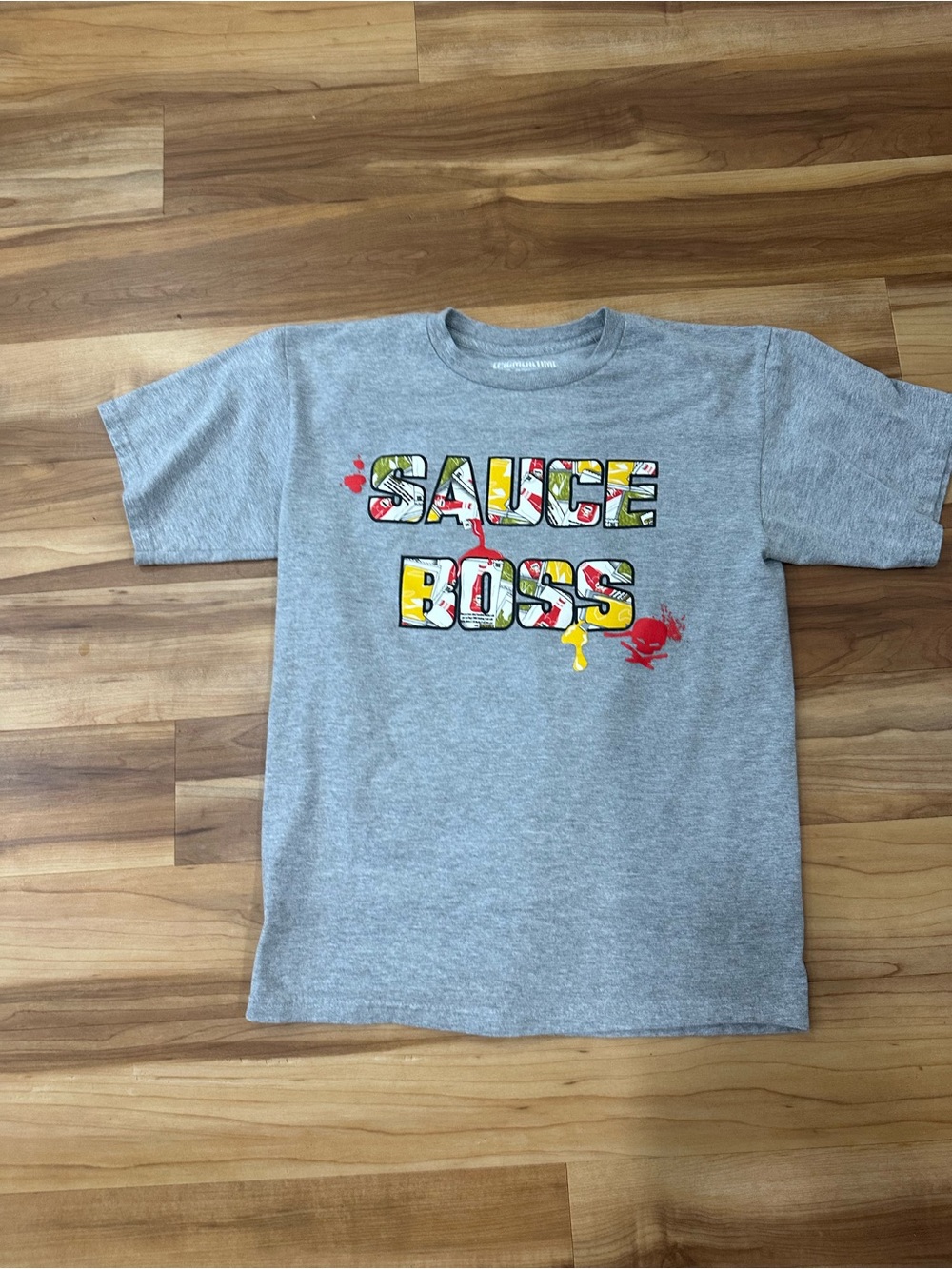 Epicmealtime Gray Crewneck T-Shirt